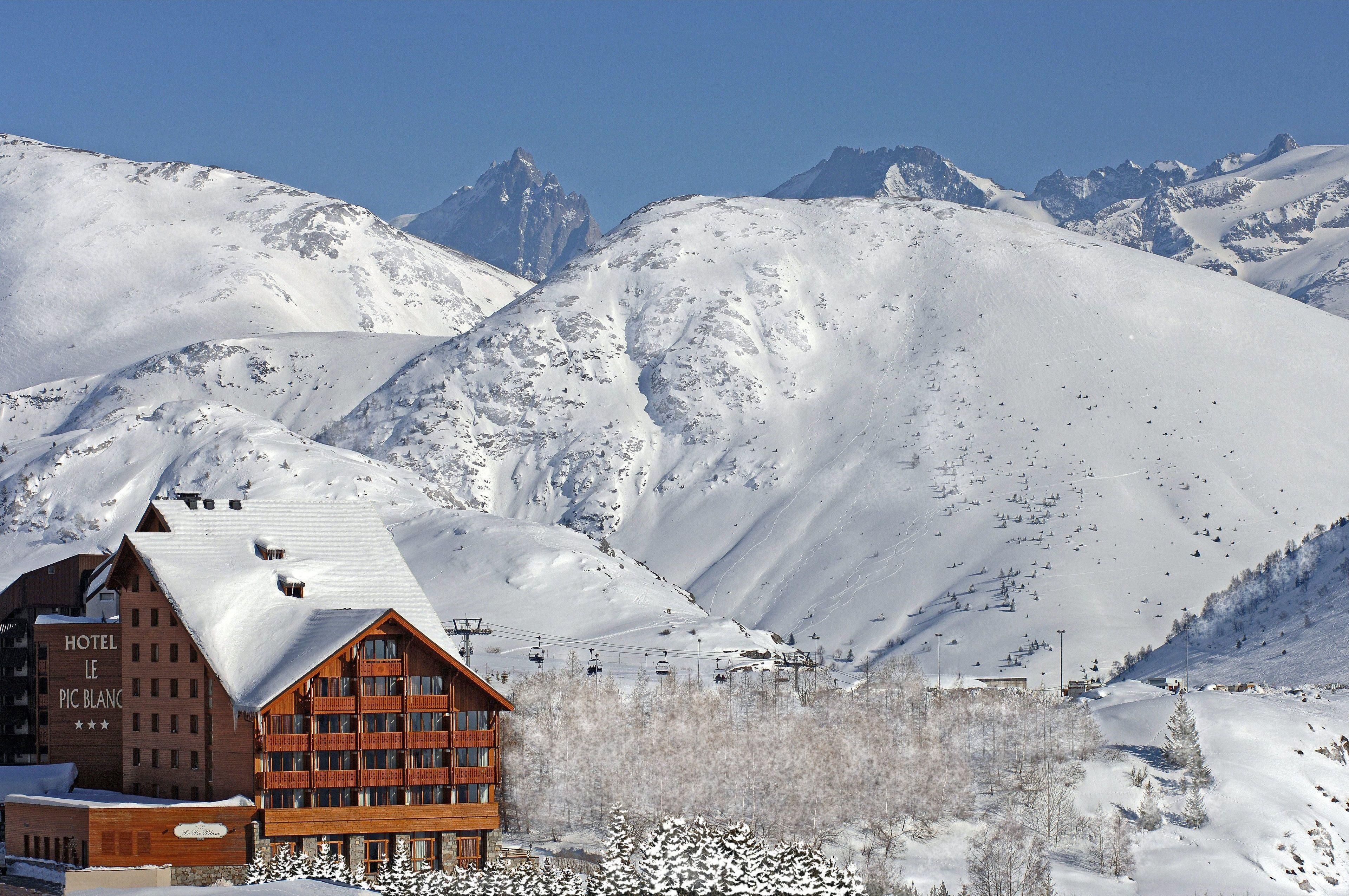 Hotel Le Pic Blanc Alpe d'Huez Exteriér fotografie